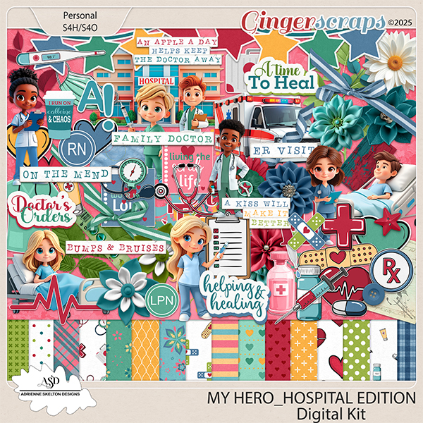 My Hero_Hospital Edition Kit by Adrienne Skelton Designs