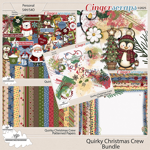 Quirky Christmas Crew Bundle- By Adrienne Skelton Design