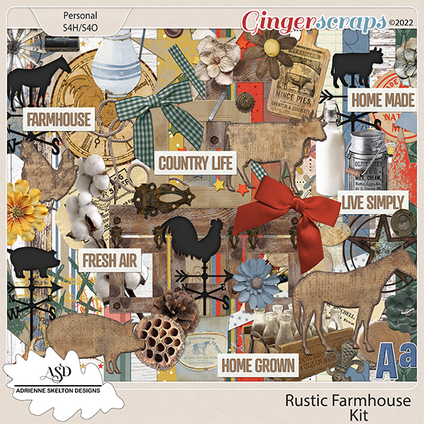 Rustic Farmhouse- by Adrienne Skelton Designs 