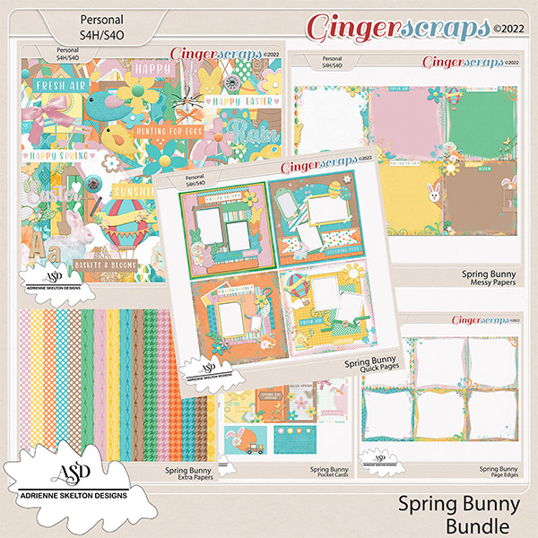 Spring Bunny Bundle- By Adrienne Skelton Designs