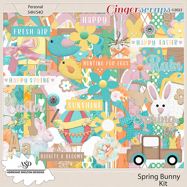 Spring Bunny - By Adrienne Skelton Designs