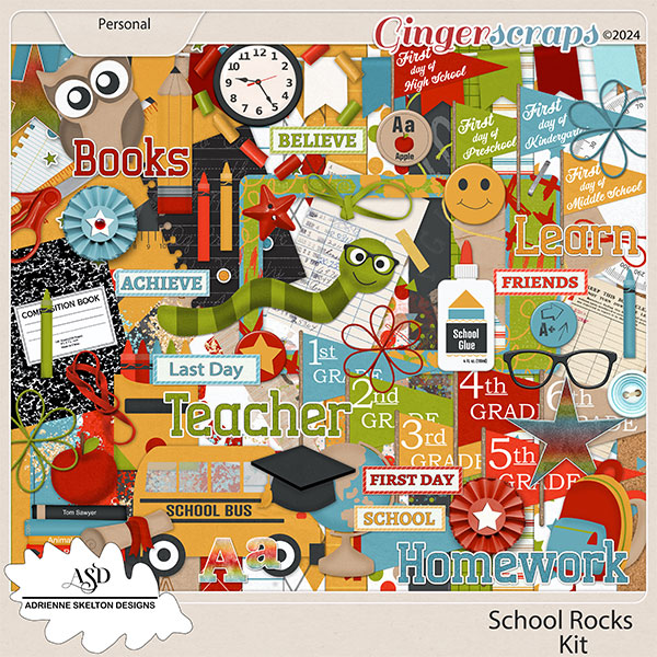 School Rocks by Adrienne Skelton Designs  