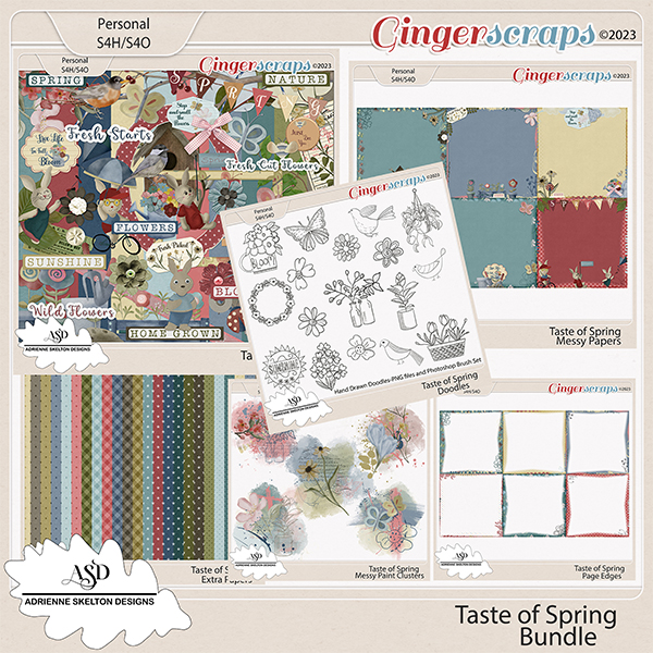 Taste Of Spring Bundle- By Adrienne Skelton Design  