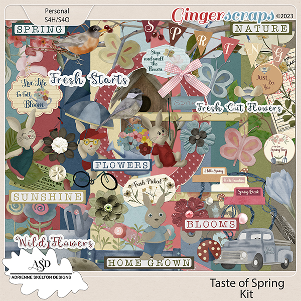 Taste Of Spring Kit- By Adrienne Skelton Design 