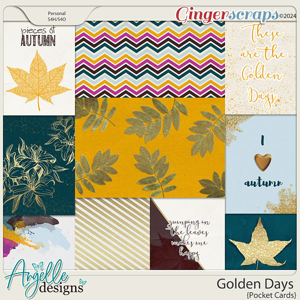 Golden Days Pocket Cards by Angelle Designs