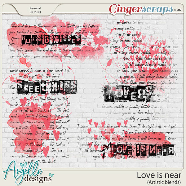 Love is near. Artistic Blends by Angelle Designs