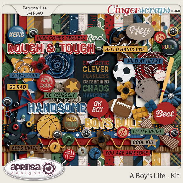 A Boy's Life - Kit by Aprilisa Designs