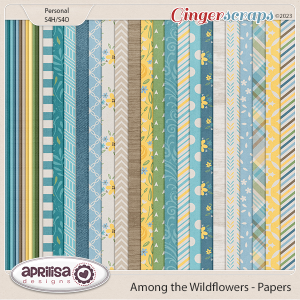 Among The Wildflowers - Papers by Aprilisa Designs