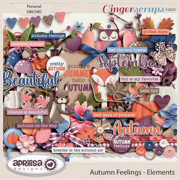 Autumn Feelings - Elements by Aprilisa Designs