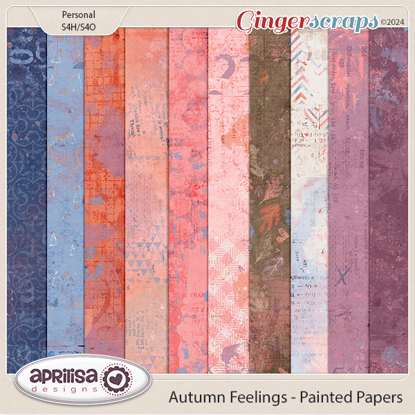 Autumn Feelings - Painted Papers by Aprilisa Designs