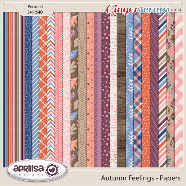 Autumn Feelings - Papers by Aprilisa Designs
