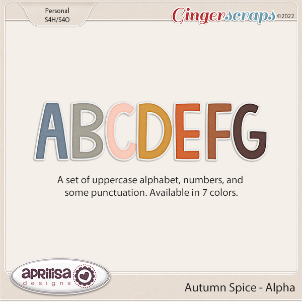 Autumn Spice - Alpha by Aprilisa Designs.