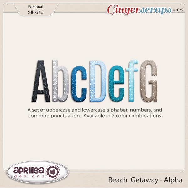 Beach Getaway - Alpha by Aprilisa Designs