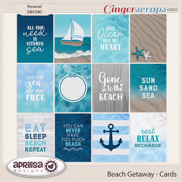 Beach Getaway - Cards by Aprilisa Designs