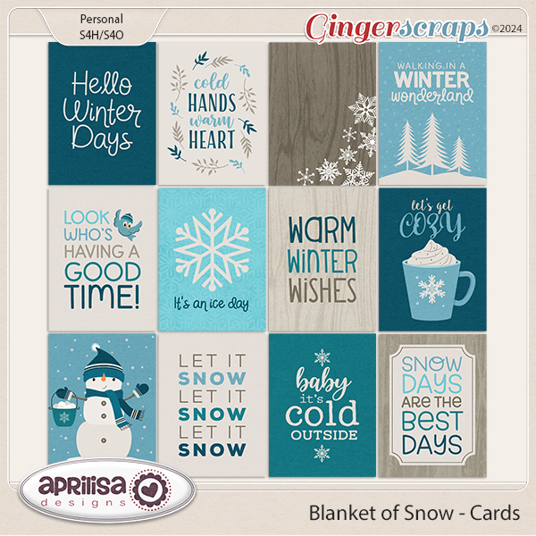 Blanket Of Snow - Cards Aprilisa Designs