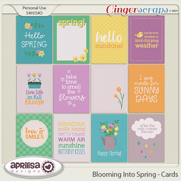 Blooming Into Spring - Cards by Aprilisa Designs