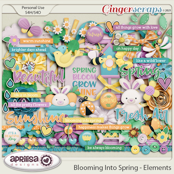 Blooming Into Spring - Elements by Aprilisa Designs