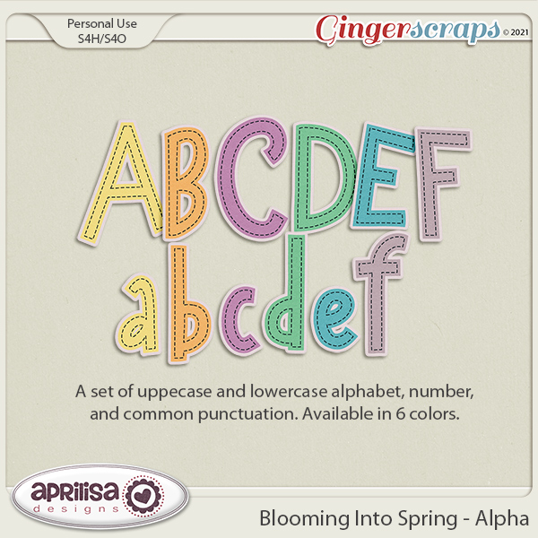 Blooming Into Spring - Alpha by Aprilisa Designs