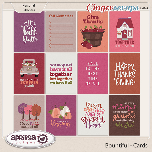 Bountiful - Cards by Aprilisa Designs