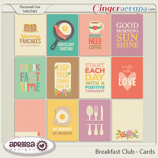 Breakfast Club - Cards by Aprilisa Designs