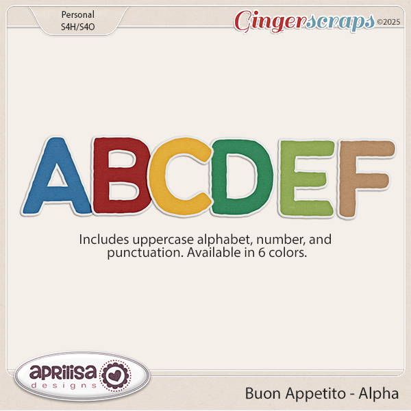 Buon Appetito - Alpha by Aprilisa Designs