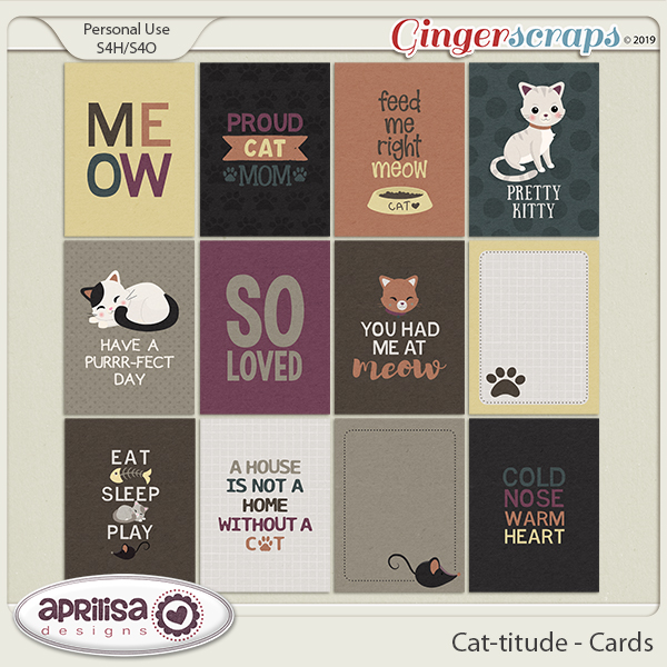 Cat-titude - Cards by Aprilisa Designs