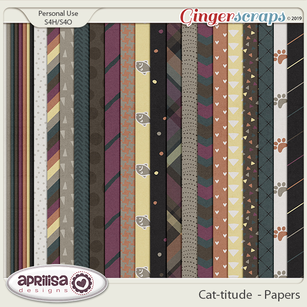 Cat-titude - Papers by Aprilisa Designs