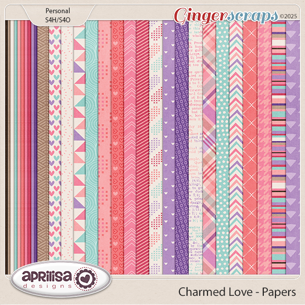 Charmed Love - Papers by Aprilisa Designs