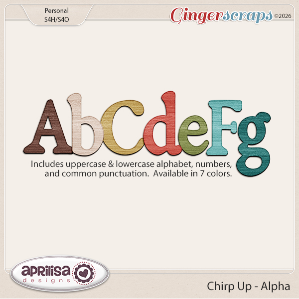 Chirp Up - Alpha by Aprilisa Designs