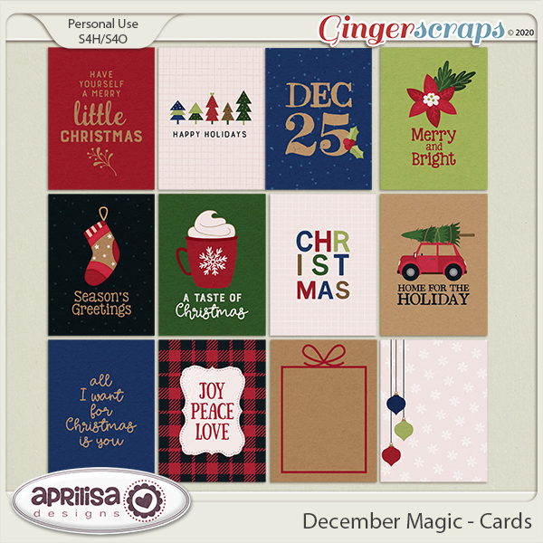 December Magic - Cards by Aprilisa Designs