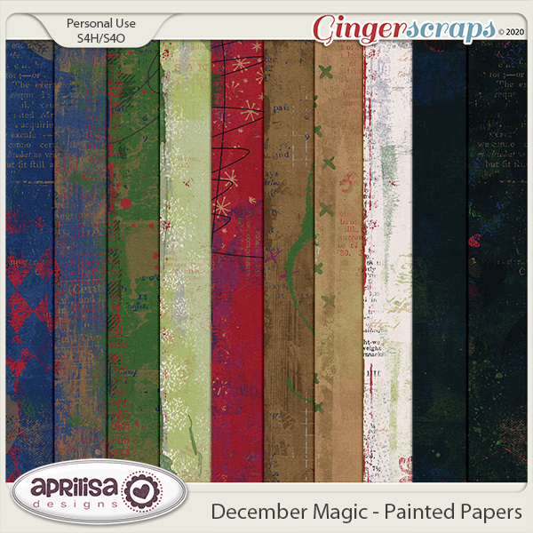 December Magic - Painted Papers by Aprilisa Designs