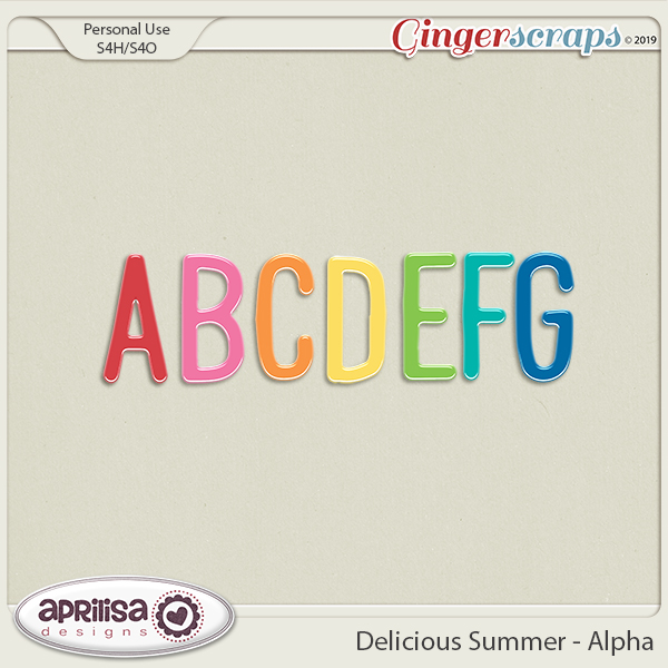 Delicious Summer Alpha by Aprilisa Designs