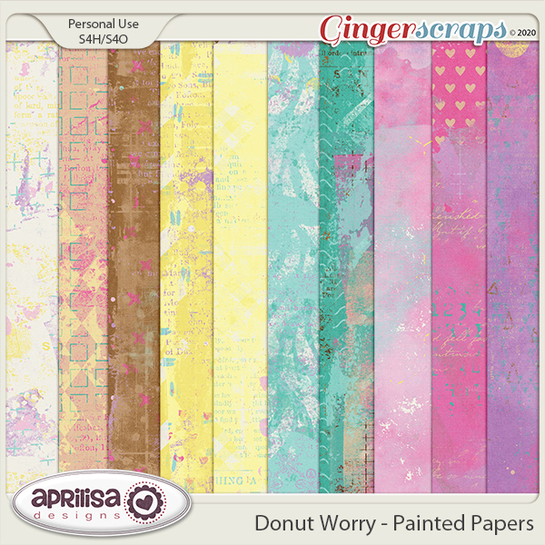 Donut Worry - Painted Papers