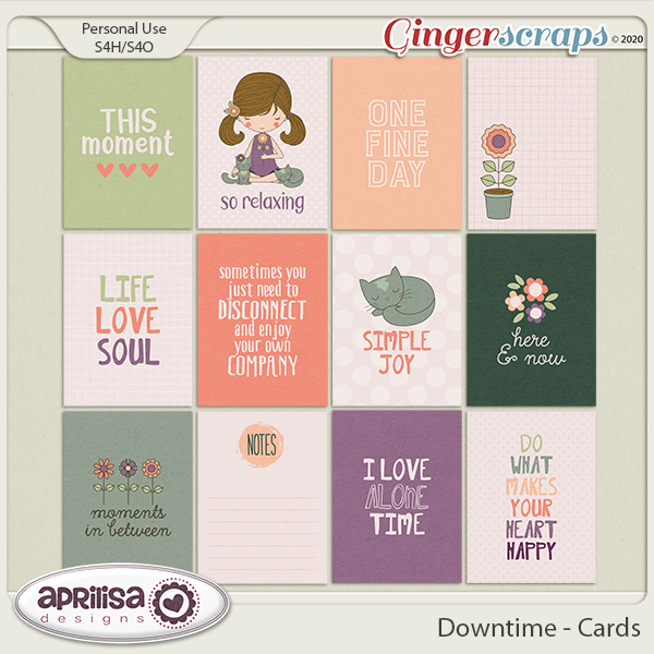 Downtime - Cards by Aprilisa Designs