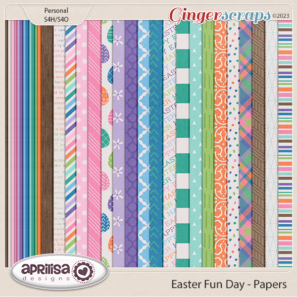Easter Fun Day - Papers by Aprilisa Designs