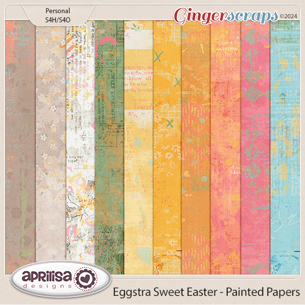Eggstra Sweet Easter - Painted Papers by Aprilisa Designs