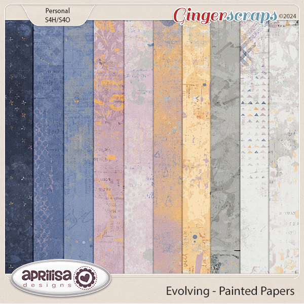 Evolving - Painted Papers by Aprilisa Designs