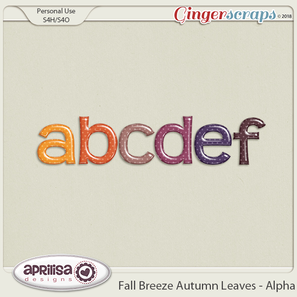 Fall Breeze Autumn Leaves - Alpha by Aprilisa Designs