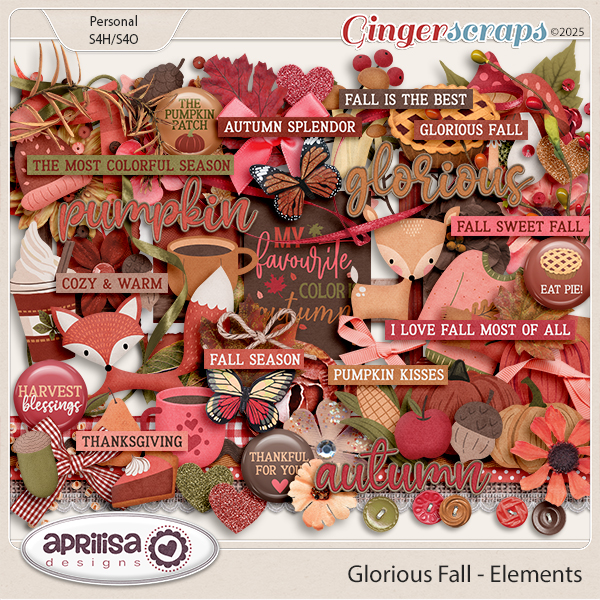 Glorious Fall - Elements by Aprilisa Designs