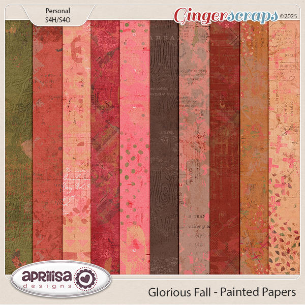 Glorious Fall - Painted Papers by Aprilisa Designs