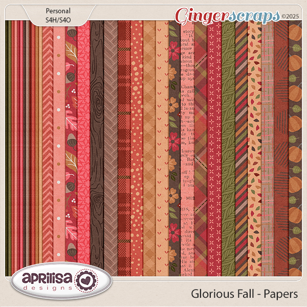 Glorious Fall - Papers by Aprilisa Designs