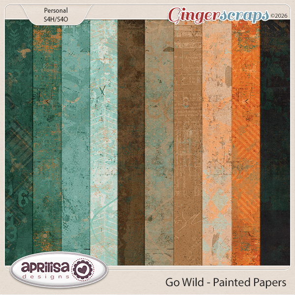 Go Wild - Painted Papers by Aprilisa Designs