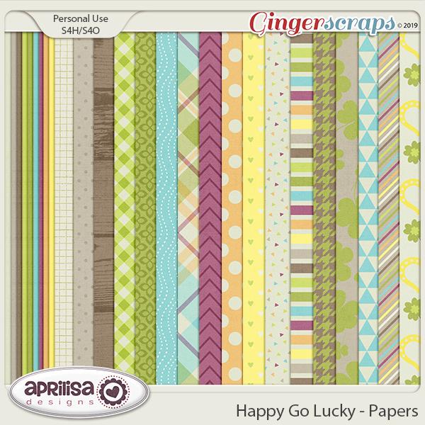 Happy Go Lucky - Papers by Aprilisa Designs