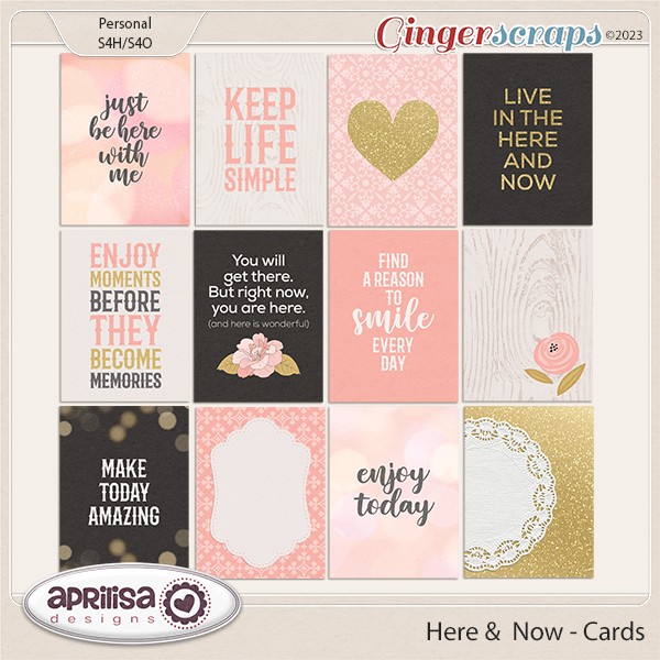 Here and Now - Cards is Aprilisa Designs