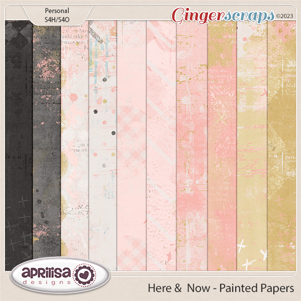 Here and Now - Painted Papers by Aprilisa Designs