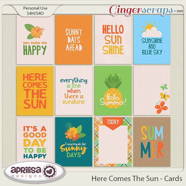 Here Comes The Sun - Cards by Aprilisa Designs