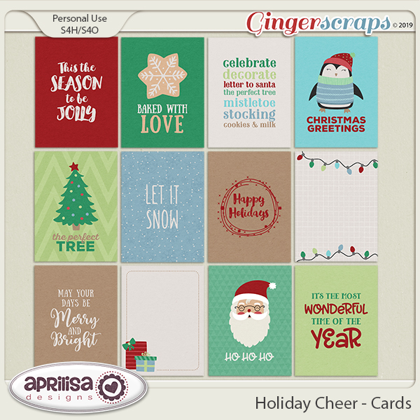 Holiday Cheer - Cards by Aprilisa Designs