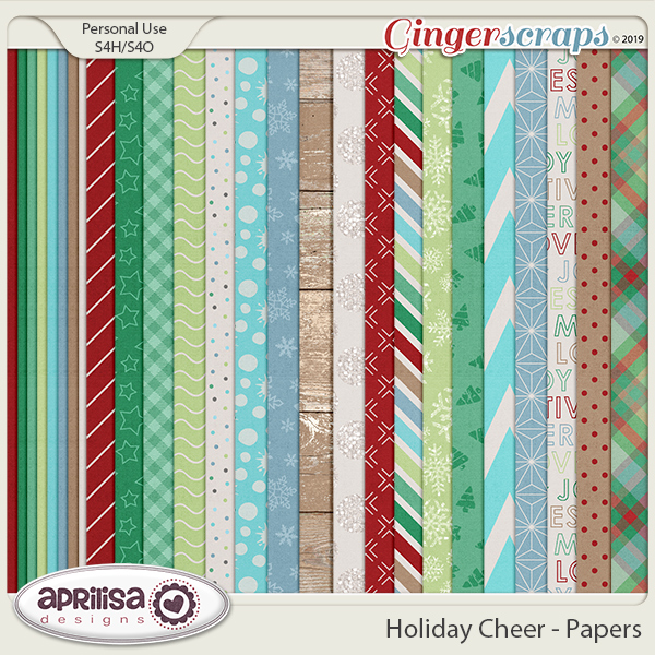 Holiday Cheer - Papers by Aprilisa Designs