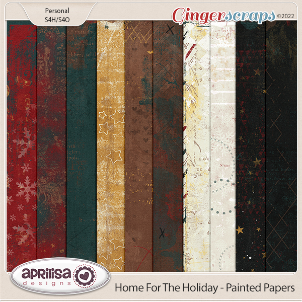 Home For The Holiday - Painted Papers by Aprilisa Designs