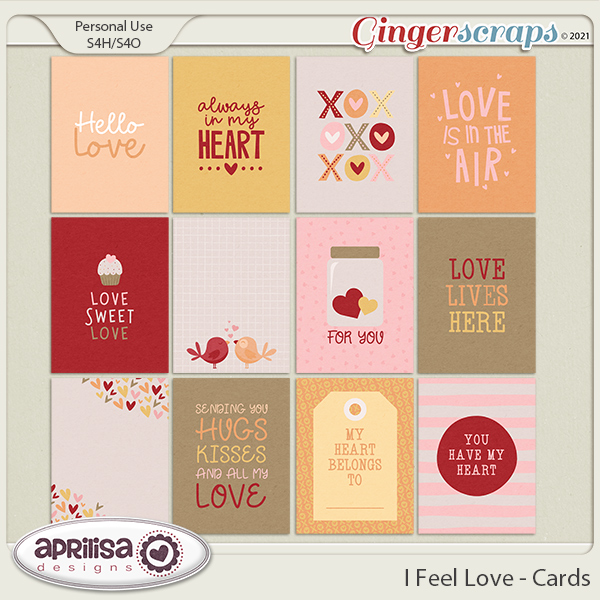 I Feel Love - Cards by Aprilisa Designs